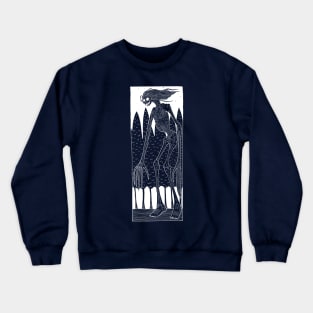 White Wendigo Crewneck Sweatshirt